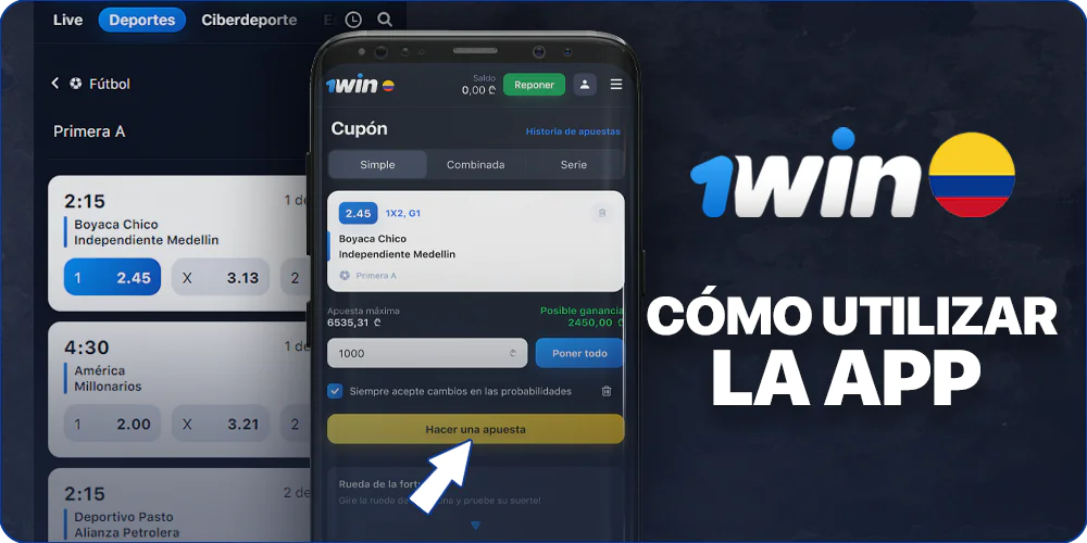 Cómo utilizar la app móvil 1Win
