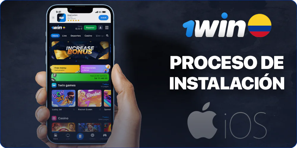 El proceso de instalación de la aplicación 1Win en iOS