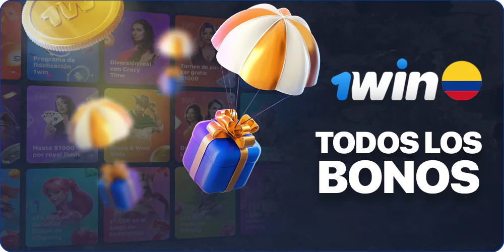 Todos los bonos 1win disponibles para los colombianos