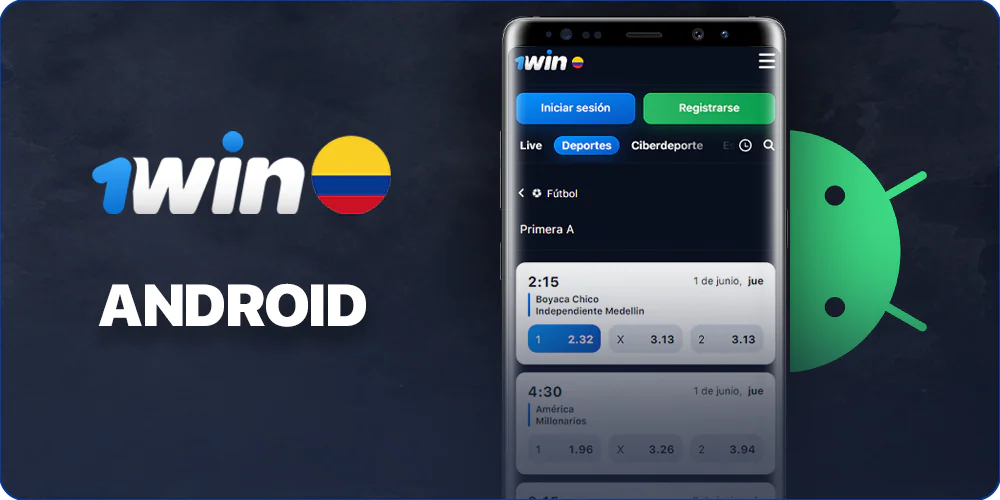 Aplicación móvil 1Win para Android