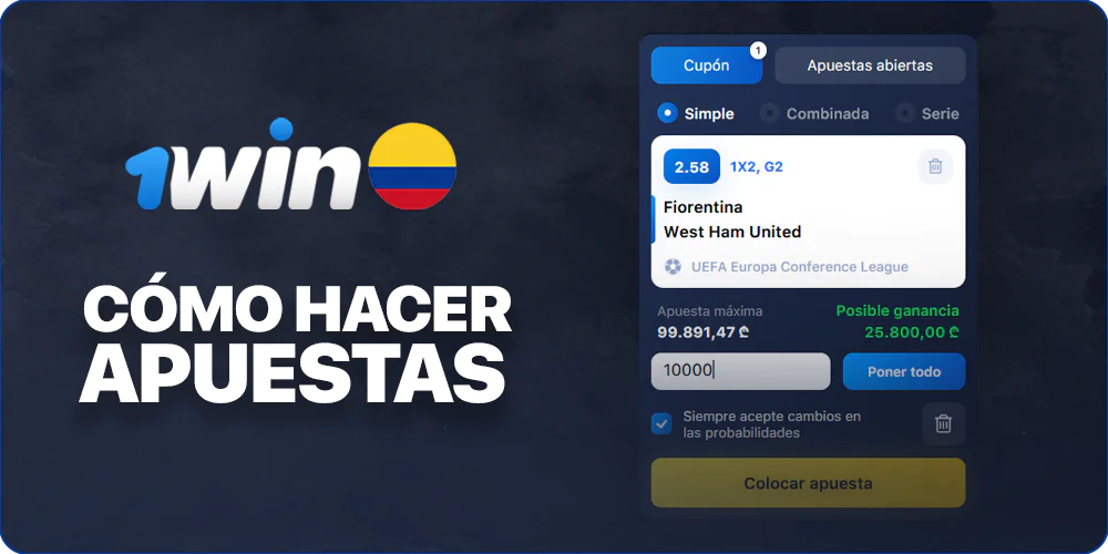 Cómo apostar en 1Win